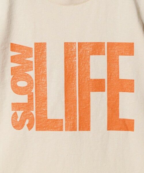UNITED ARROWS / ユナイテッドアローズ Tシャツ | 【別注】＜MIXTA＞SLOW LIFE Tシャツ NATURAL | 詳細5