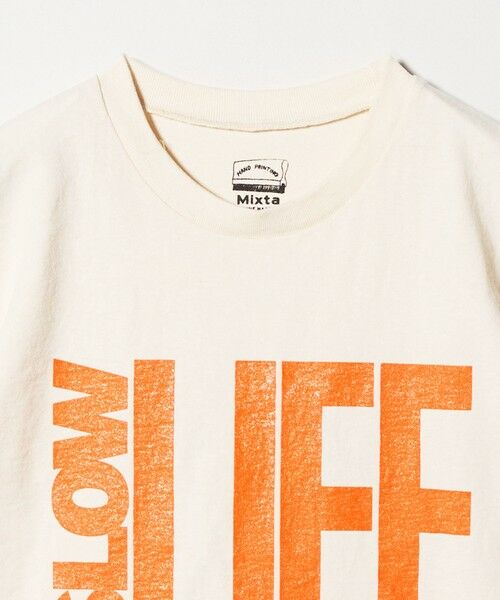 UNITED ARROWS / ユナイテッドアローズ Tシャツ | 【別注】＜MIXTA＞SLOW LIFE Tシャツ NATURAL | 詳細9