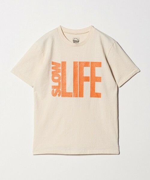 UNITED ARROWS / ユナイテッドアローズ Tシャツ | 【別注】＜MIXTA＞SLOW LIFE Tシャツ NATURAL（NATURAL）