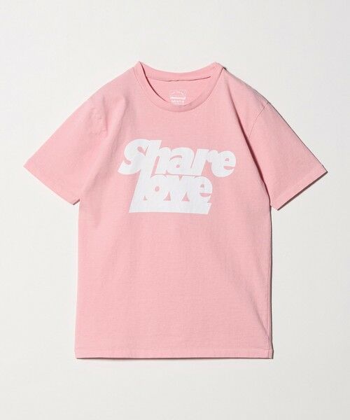 UNITED ARROWS / ユナイテッドアローズ Tシャツ | 【別注】＜MIXTA＞SHARE LOVE Tシャツ（PINK）