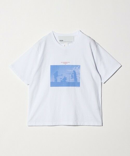 UNITED ARROWS / ユナイテッドアローズ Tシャツ | ＜TICCA＞バンド プリント Tシャツ（WHITE）
