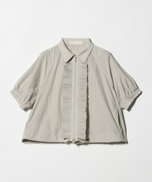 UNITED ARROWS / ユナイテッドアローズ ブルゾン | ＜Marilyn Moon＞シアー プリーツ ハーフ ブルゾン（LT.GRAY）