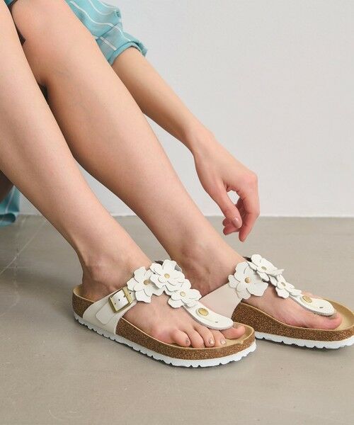 UNITED ARROWS / ユナイテッドアローズ サンダル | 【国内EXCLUSIVE】＜BIRKENSTOCK＞GIZEH フラワー サンダル | 詳細1