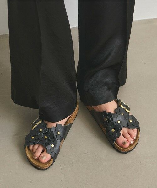 UNITED ARROWS / ユナイテッドアローズ サンダル | 【国内EXCLUSIVE】＜BIRKENSTOCK＞SIENA フラワー サンダル（BLACK）