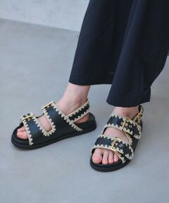 UNITED ARROWS / ユナイテッドアローズ サンダル | ナチュラル 2ライン サンダル