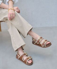 ナチュラル 2ライン サンダル