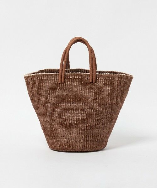 UNITED ARROWS / ユナイテッドアローズ かごバック | アバカ ダブルハンドル トートバッグ（MD.BROWN）