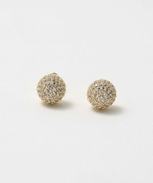UNITED ARROWS / ユナイテッドアローズ ピアス・イヤリング | パヴェ ボール ピアス（GOLD）