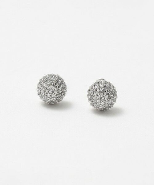 UNITED ARROWS / ユナイテッドアローズ ピアス・イヤリング | パヴェ ボール ピアス（SILVER）