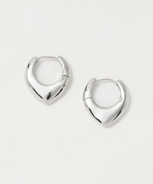 UNITED ARROWS / ユナイテッドアローズ ピアス・イヤリング | デフォルメ フープ ピアス（SILVER）