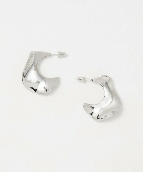 UNITED ARROWS / ユナイテッドアローズ ピアス・イヤリング | ウェイビー メタル ピアス（SILVER）