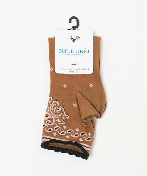 UNITED ARROWS / ユナイテッドアローズ ソックス | ＜BLEU FORET＞BANDANA ソックス（MD.BROWN）