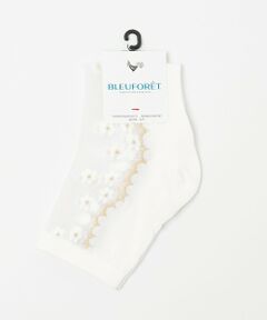 UNITED ARROWS / ユナイテッドアローズ ソックス | ＜BLEU FORET＞シアー フラワー ソックス