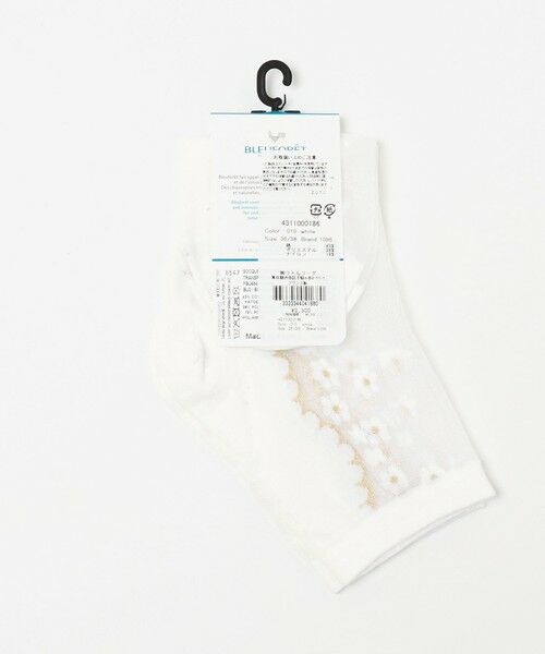 UNITED ARROWS / ユナイテッドアローズ ソックス | ＜BLEU FORET＞シアー フラワー ソックス | 詳細1