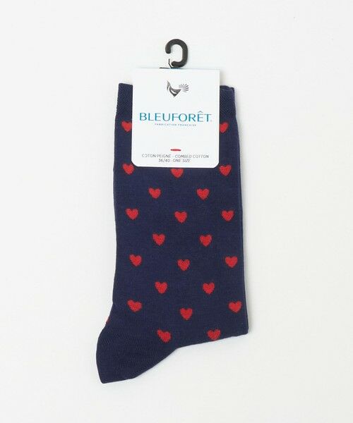 UNITED ARROWS / ユナイテッドアローズ ソックス | ＜BLEU FORET＞ハート ソックス（NAVY）