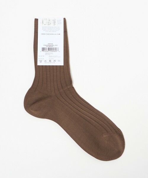 UNITED ARROWS / ユナイテッドアローズ ソックス | ＜Pantherella＞CTN/NY リブ ソックス BROWN（MD.BROWN）