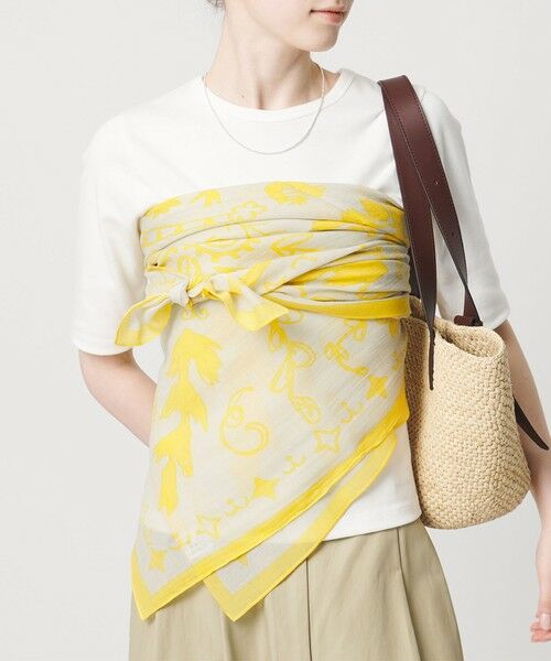 UNITED ARROWS / ユナイテッドアローズ マフラー・ショール・スヌード・ストール | ＜manipuri＞C/SI ストール 2（YELLOW）