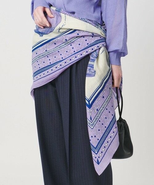 UNITED ARROWS / ユナイテッドアローズ マフラー・ショール・スヌード・ストール | ＜manipuri＞C/SI ストール 2 | 詳細15