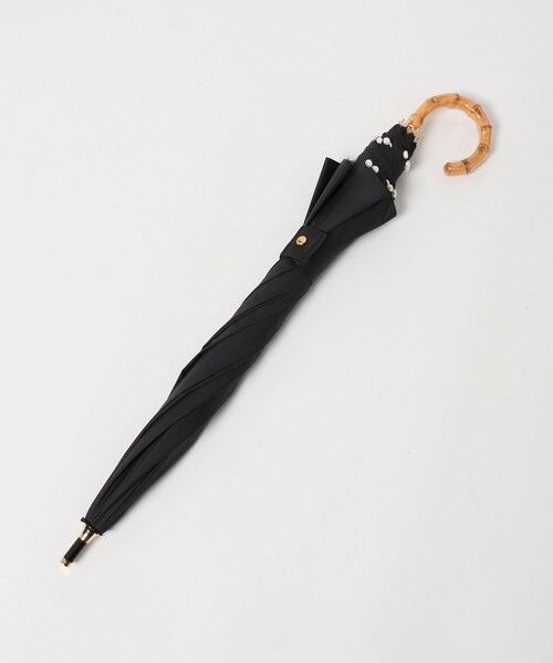 UNITED ARROWS / ユナイテッドアローズ 傘 | 無地×淡水パール 晴雨兼用 長傘 | 詳細1