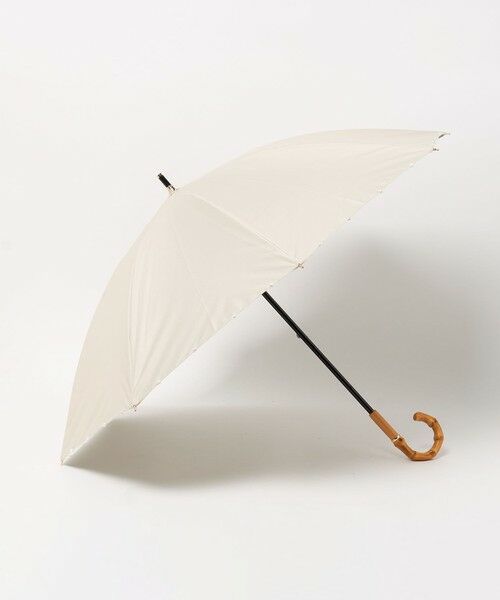 UNITED ARROWS / ユナイテッドアローズ 傘 | 無地×淡水パール 晴雨兼用 長傘（BEIGE）