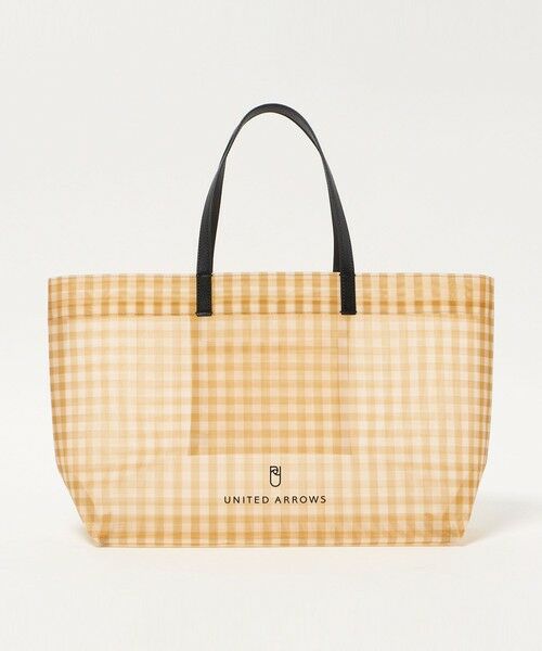 UNITED ARROWS / ユナイテッドアローズ トートバッグ | チェック メッシュ トートバッグ（MUSTARD）
