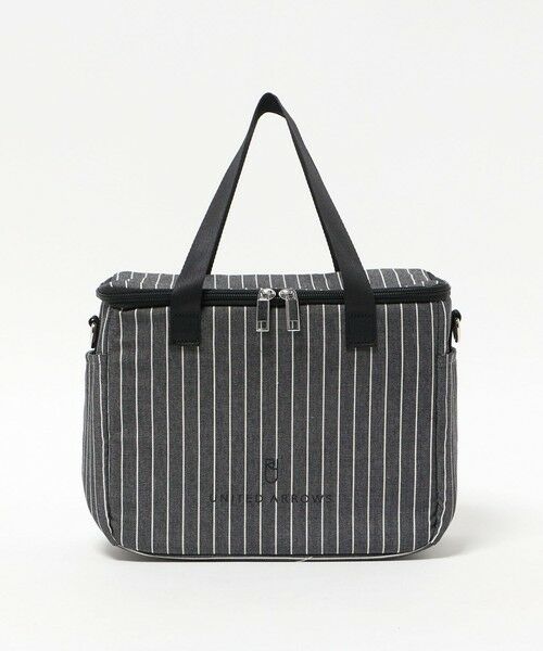 UNITED ARROWS / ユナイテッドアローズ その他小物 | ストライプ ボックス型 トートバッグ M（BLACK）