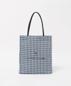 ギンガムチェック ロゴ トートバッグ M