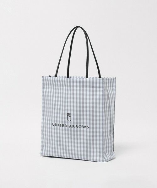 UNITED ARROWS / ユナイテッドアローズ トートバッグ | ギンガムチェック ロゴ トートバッグ M | 詳細1
