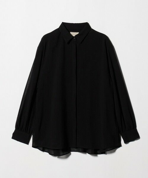 UNITED ARROWS / ユナイテッドアローズ シャツ・ブラウス | スラブ シアー シャツ ‐ウォッシャブル‐（BLACK）