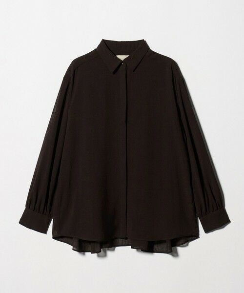 UNITED ARROWS / ユナイテッドアローズ シャツ・ブラウス | スラブ シアー シャツ ‐ウォッシャブル‐（DK.BROWN）