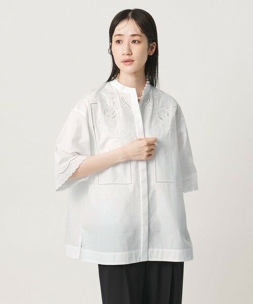 UNITED ARROWS / ユナイテッドアローズ シャツ・ブラウス | カットワーク シャツ ブラウス | 詳細1