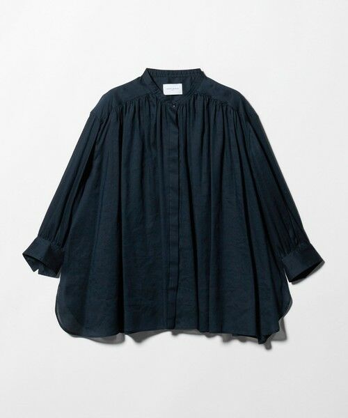UNITED ARROWS / ユナイテッドアローズ シャツ・ブラウス | ラミー バンドカラー シャツ ‐ウォッシャブル‐（NAVY）
