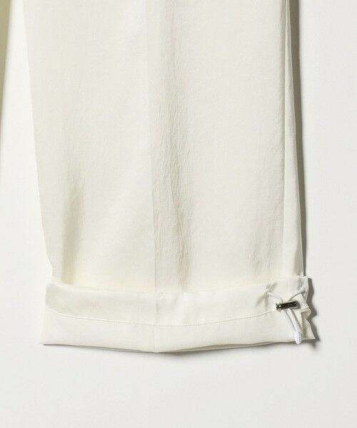 UNITED ARROWS / ユナイテッドアローズ カーゴパンツ | サテン クリーン ポケット パンツ OFF WHITE ‐ウォッシャブル‐ | 詳細15