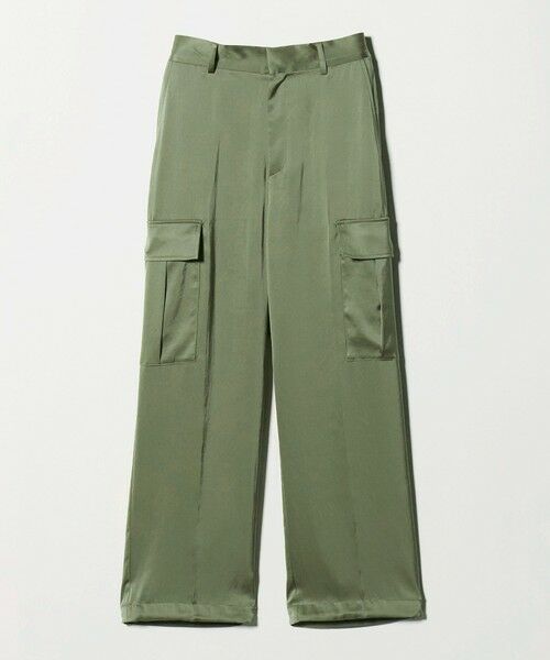 UNITED ARROWS / ユナイテッドアローズ カーゴパンツ | サテン クリーン ポケット パンツ ‐ウォッシャブル‐（OLIVE）