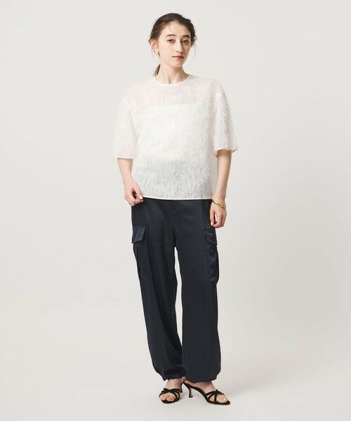 UNITED ARROWS / ユナイテッドアローズ カーゴパンツ | サテン クリーン ポケット パンツ ‐ウォッシャブル‐ | 詳細16
