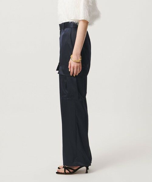 UNITED ARROWS / ユナイテッドアローズ カーゴパンツ | サテン クリーン ポケット パンツ ‐ウォッシャブル‐ | 詳細18