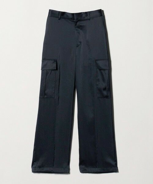 UNITED ARROWS / ユナイテッドアローズ カーゴパンツ | サテン クリーン ポケット パンツ ‐ウォッシャブル‐（NAVY）