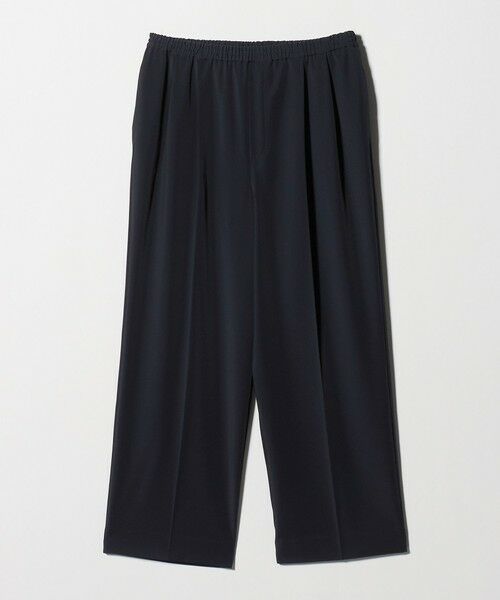 UNITED ARROWS / ユナイテッドアローズ スラックス・ドレスパンツ | ツイル イージーパンツ ‐ストレッチ 防シワ 接触冷感‐（NAVY）