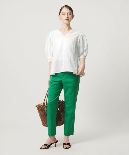 UNITED ARROWS / ユナイテッドアローズ シャツ・ブラウス | リネン フレア パフスリー ブブラウス ‐ウォッシャブル‐ | 詳細4