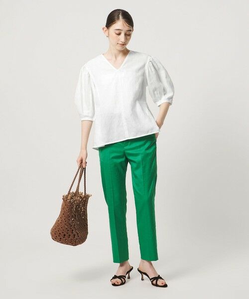 UNITED ARROWS / ユナイテッドアローズ シャツ・ブラウス | リネン フレア パフスリー ブブラウス ‐ウォッシャブル‐ | 詳細3