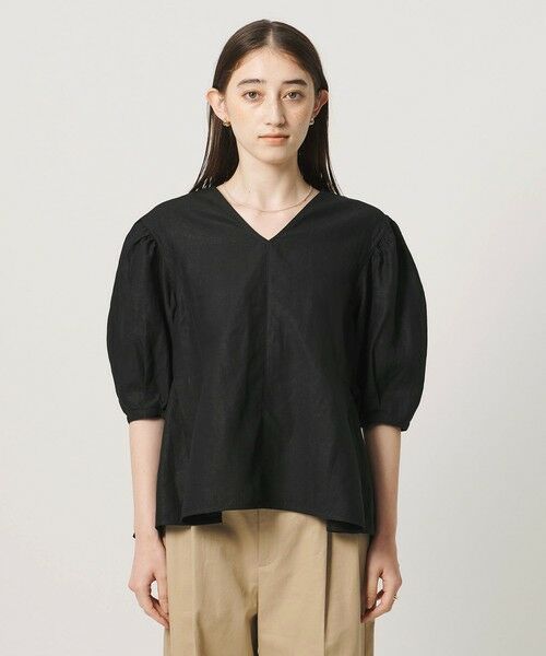 UNITED ARROWS / ユナイテッドアローズ シャツ・ブラウス | リネン フレア パフスリー ブブラウス ‐ウォッシャブル‐ | 詳細14