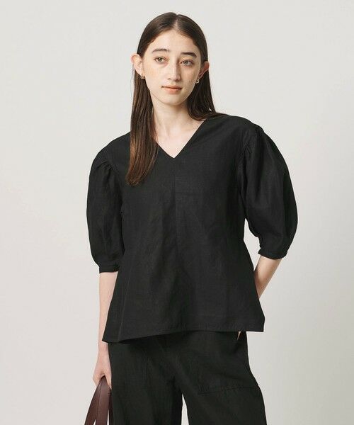 UNITED ARROWS / ユナイテッドアローズ シャツ・ブラウス | リネン フレア パフスリー ブブラウス ‐ウォッシャブル‐ | 詳細10