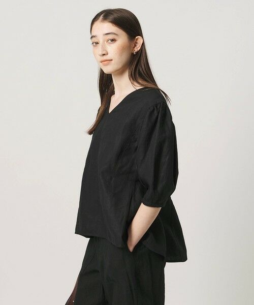 UNITED ARROWS / ユナイテッドアローズ シャツ・ブラウス | リネン フレア パフスリー ブブラウス ‐ウォッシャブル‐ | 詳細11