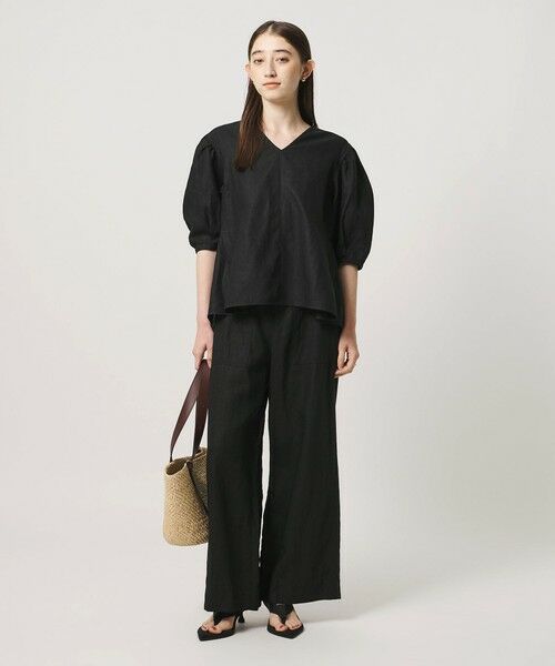 UNITED ARROWS / ユナイテッドアローズ シャツ・ブラウス | リネン フレア パフスリー ブブラウス ‐ウォッシャブル‐ | 詳細13