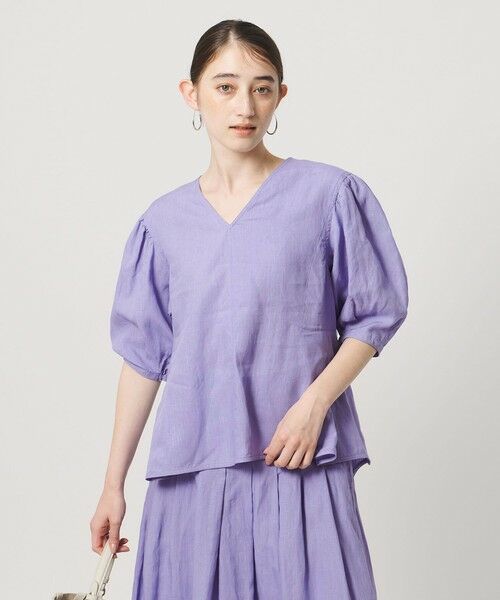 UNITED ARROWS / ユナイテッドアローズ シャツ・ブラウス | リネン フレア パフスリー ブブラウス ‐ウォッシャブル‐ | 詳細20