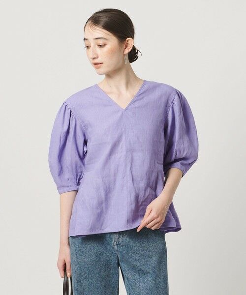 UNITED ARROWS / ユナイテッドアローズ シャツ・ブラウス | リネン フレア パフスリー ブブラウス ‐ウォッシャブル‐ | 詳細23