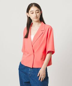 UNITED ARROWS / ユナイテッドアローズ シャツ・ブラウス | ツイル ハーフスリーブ シャツ ジャケット ‐ストレッチ 防シワ 接触冷感‐