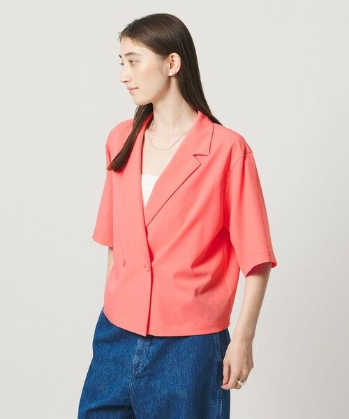 UNITED ARROWS / ユナイテッドアローズ シャツ・ブラウス | ツイル ハーフスリーブ シャツ ジャケット ‐ストレッチ 防シワ 接触冷感‐ | 詳細16
