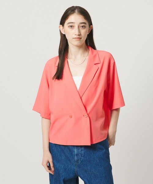 UNITED ARROWS / ユナイテッドアローズ シャツ・ブラウス | ツイル ハーフスリーブ シャツ ジャケット ‐ストレッチ 防シワ 接触冷感‐ | 詳細17