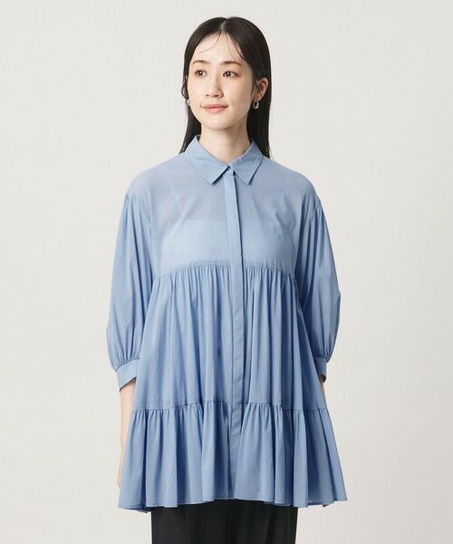 UNITED ARROWS / ユナイテッドアローズ シャツ・ブラウス | ボイル ティアード チュニック | 詳細14